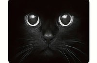 Tapis de souris d'ordinateur chat noir