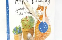 Alex Clark Sac cadeau chat Happy Birthday Cats Whiskers