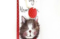 Alex Clark Sac cadeau à bouteilles chat Thank you