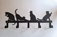 Suspension pour clés 4 Chats noir