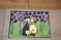 Rosina Wachtmeister paillasson wash & dry chats Cielo di Tulipani