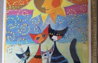 Rosina Wachtmeister chats carte pliante Momenti di felicità