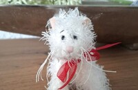 Peluche chaton blanc de Ganz