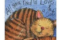Alex Clark Magnet chat Love & a Cat