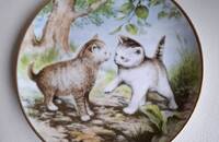 Assiette de collection Kaiser chatons 2