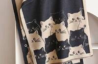 Grande écharpe avec chats