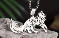 Collier avec pendentif chat Maine coon