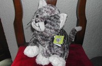 Peluche Chat Schaffer "ZORO" grand gris