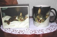 Tasse Chat "Good for wath ails you" en porcelaine