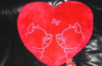 Coussin peluche NICI en forme d'un coeur
