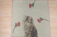 Sac avec chat et roses