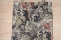 Sac avec belles têtes de chats