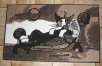 Rosina Wachtmeister tapis chat "Divanetto" lavable