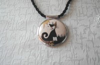 Rosina Wachmeister collier avec amulette en porcelaine "Tino"