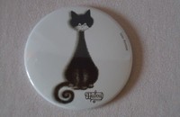 Miroir de poche Albert Dubout "Le chat spirale"