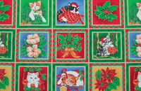 Tissu chats noël en images