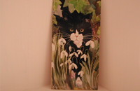 Carte "Chat noir et blanc"