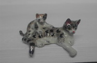 Miniature "Chatte couché avec petit"