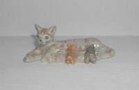 Miniature Chat avec 5 chatons