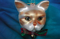 Boule de noël "Tête de chat" F
