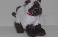 Chaton "Siamois" en peluche de Ganz