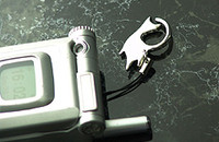 Pendentif nero&bianca chat pour téléphone mobile vintage