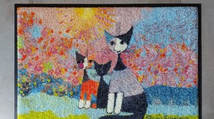 Rosina Wachtmeister paillasson wash & dry chats Con Nonna