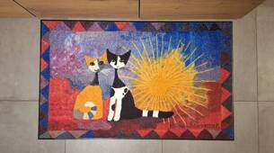 Rosina Wachtmeister tapis wash&dry chats Noi Due