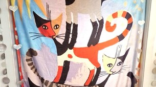 Couverture douce et légère chats Rosina Wachtmeister