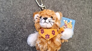 Porte-clé chat en peluche ZAZA