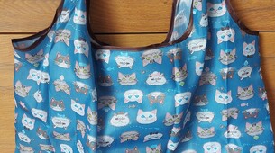 Grand sac à commission bag in bag chats C