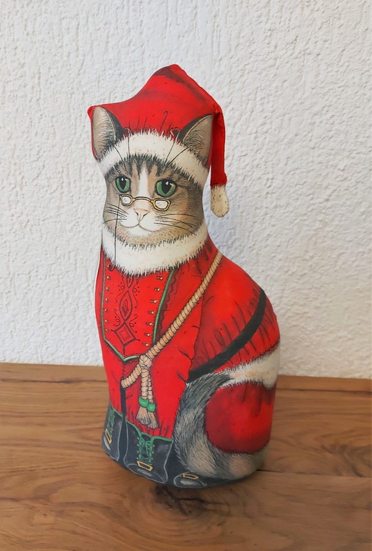 Boite cadeau Noël, chat Père Noël, boutique cadeau chat |Tribu de chats