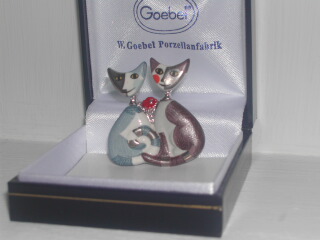 Broche Georgio E Gina Boutique Chats D Oeuvre